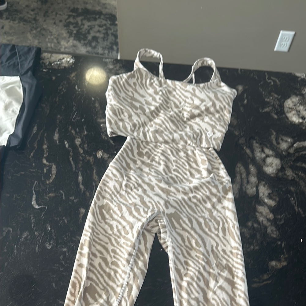 Zebra Print Activewear Set